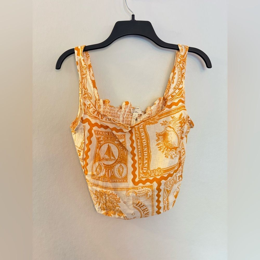 NWT Nicole Miller Artelier Linen Blended Tank - Size S